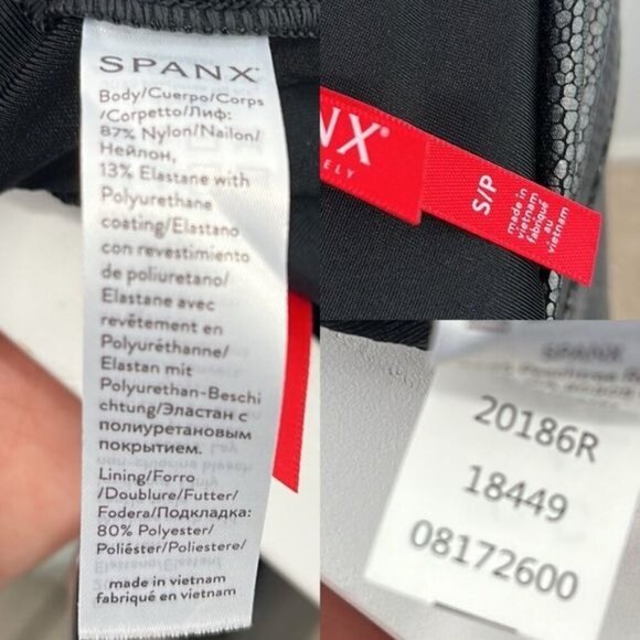 SPANX Pebble‎ Faux Leather Black leggings size Small 20186R - Picture 9 of 9